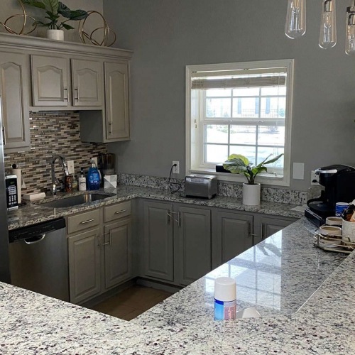 window in clubhouse kitchen